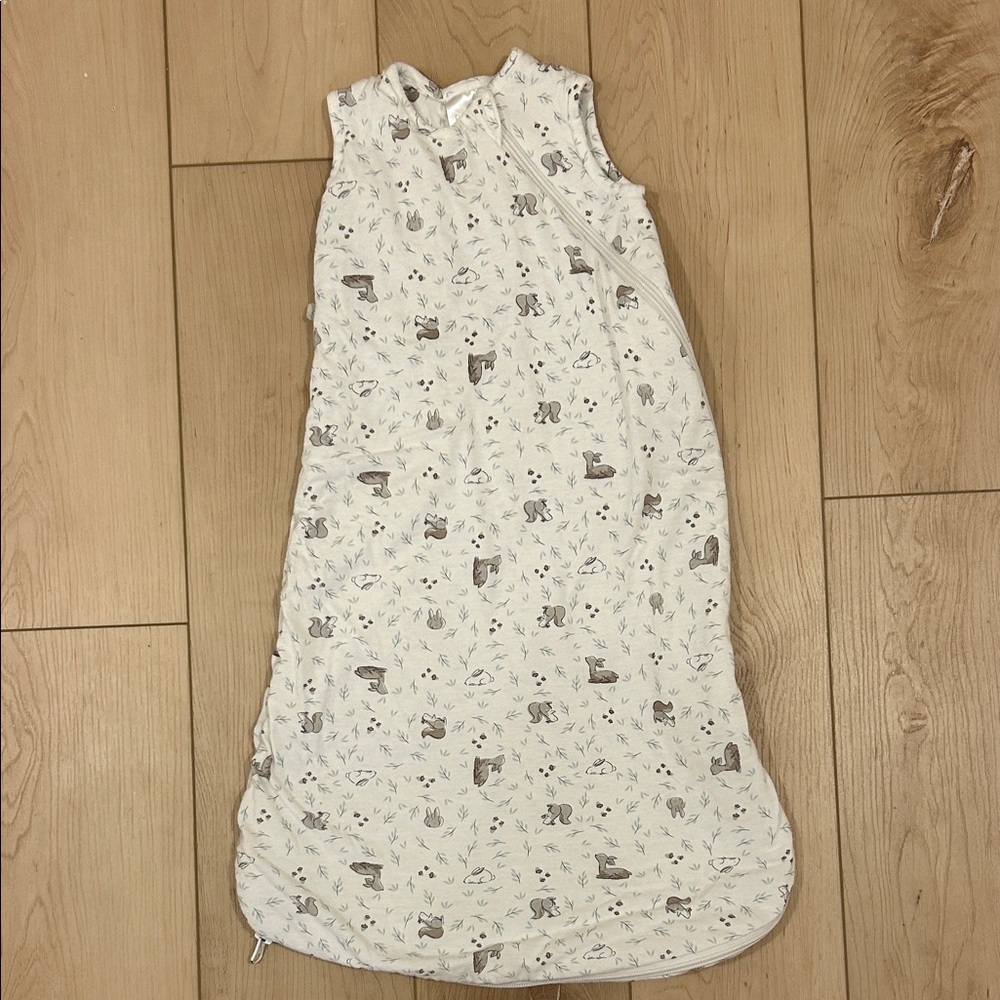 Perlim PinPin - Baby Sleep Sack - Woodland Animal Patter - 1.0 Tog - 0-6M